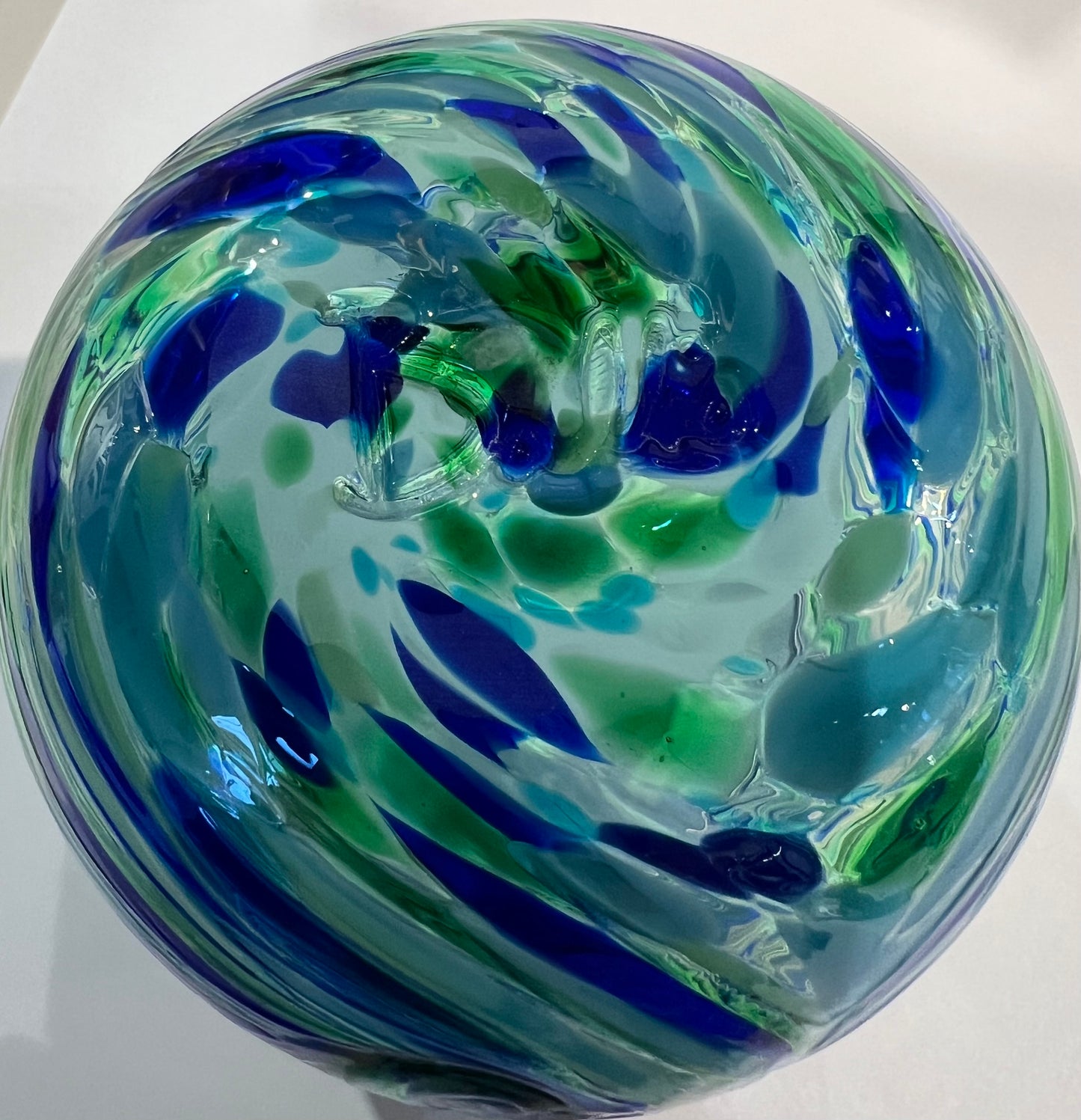 Stemless Wine Glass Tidepool by Cory Ballis