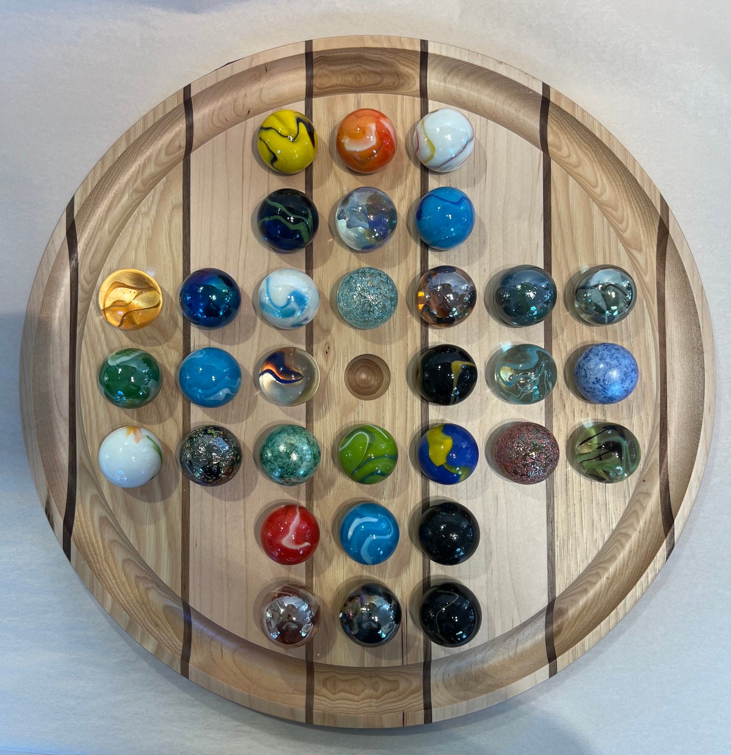 Marble Solitaire 16" by Dirk Olsen
