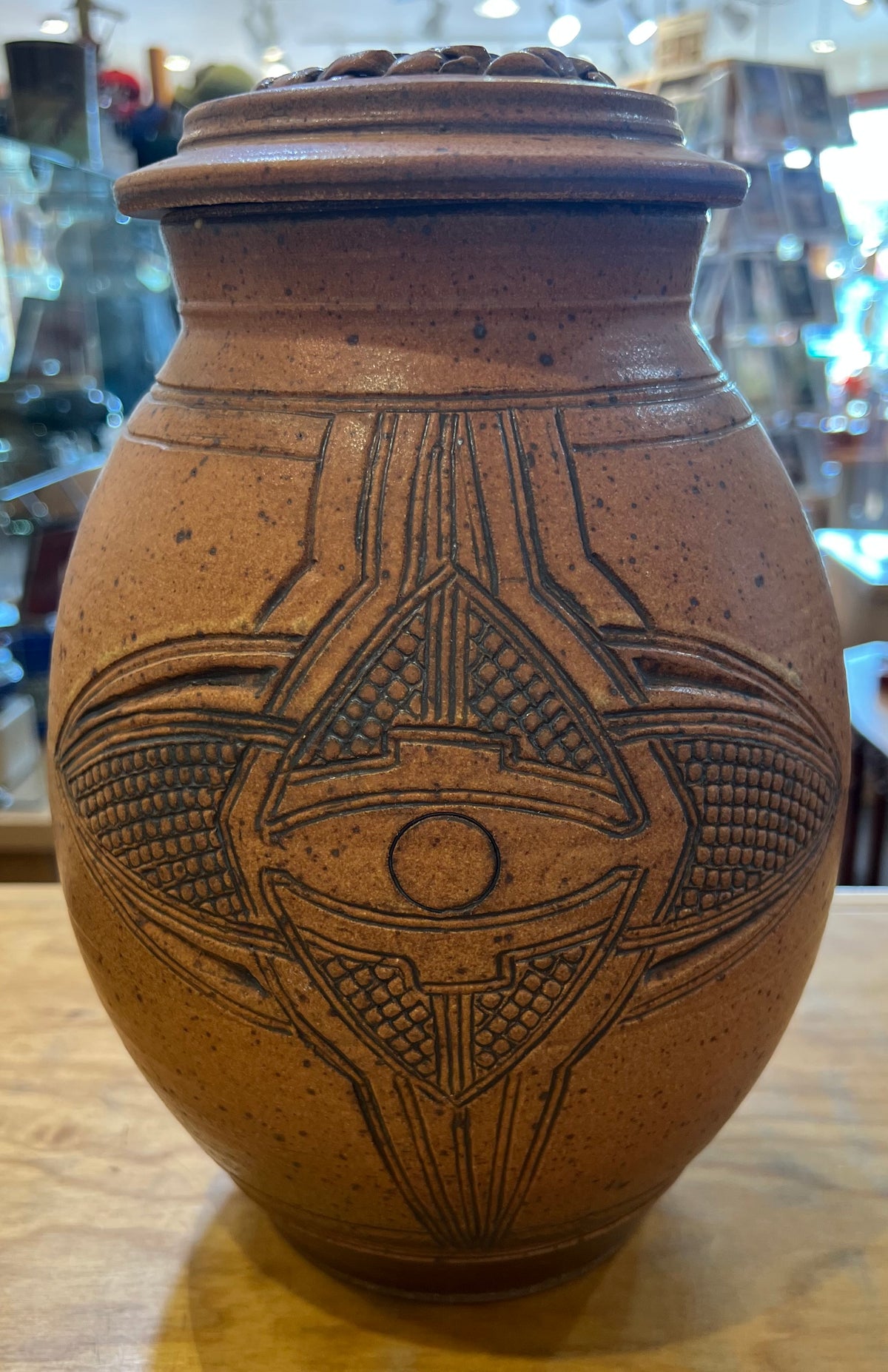 Blaisdell Woven topped Jar 12"