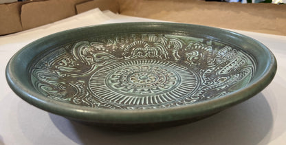 Blaisdell 12.5" green bowl