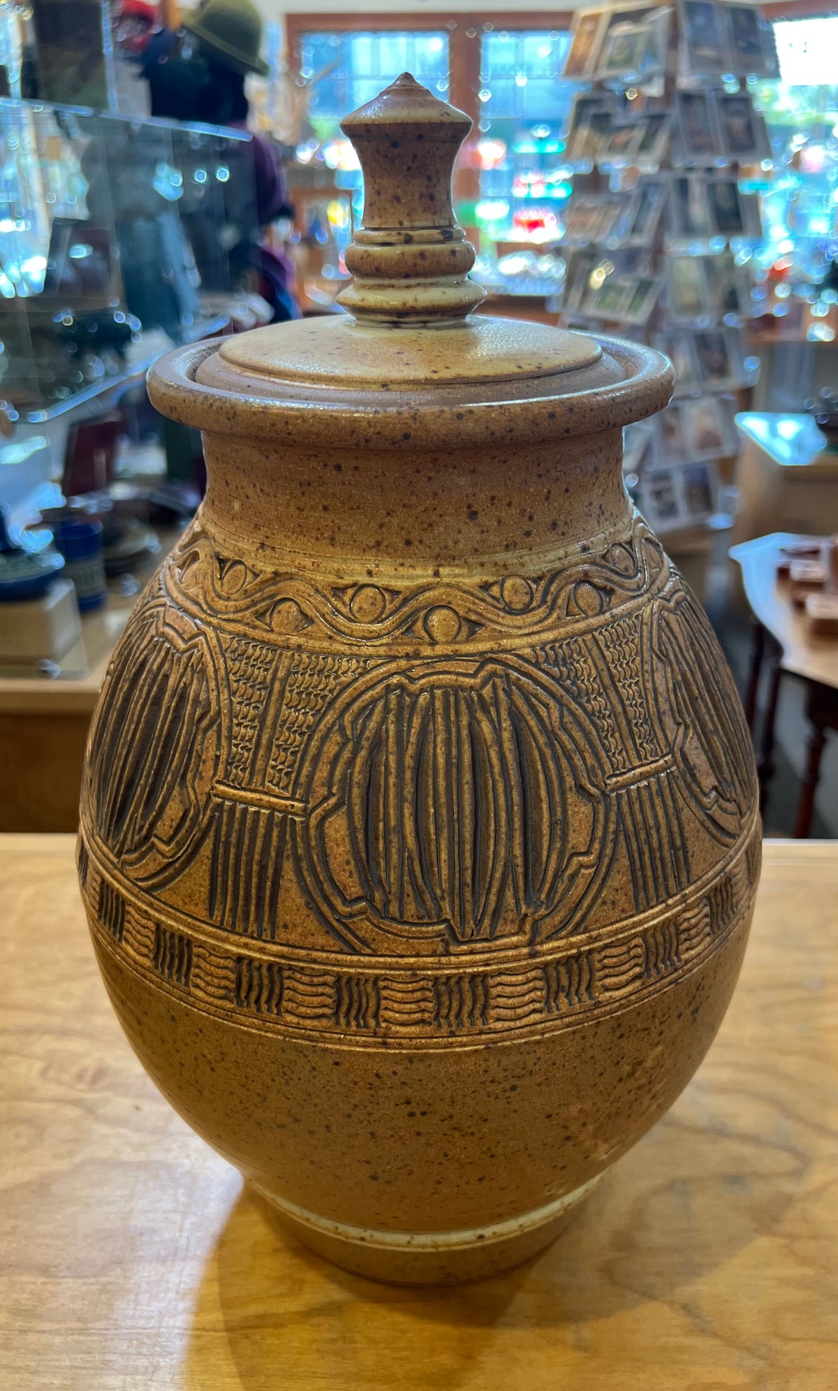 Blaisdell Lidded Jar 15"