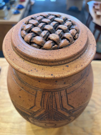 Blaisdell Woven topped Jar 12"